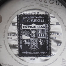 Cargar imagen en el visor de la galería, Boina Vasca Txapela Elosegui 1858 negra 100% lana merino Impermeabilizada con badana - El triunfo Velayos